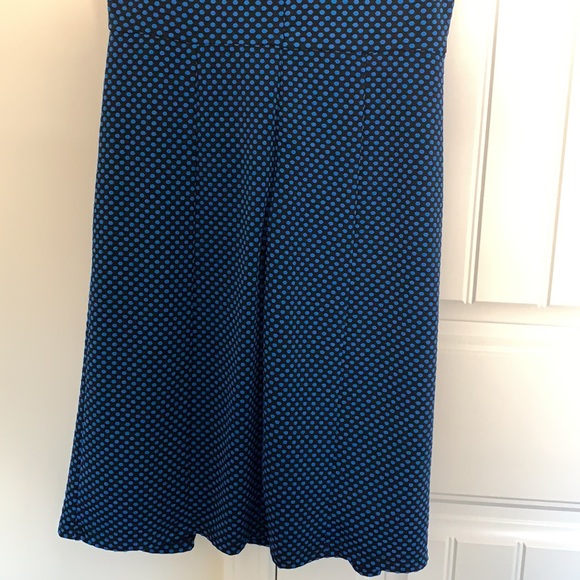41 Hawthorne Dress Geometric Dots Black Blue Stitch Fix Lined - Picture 4 of 8